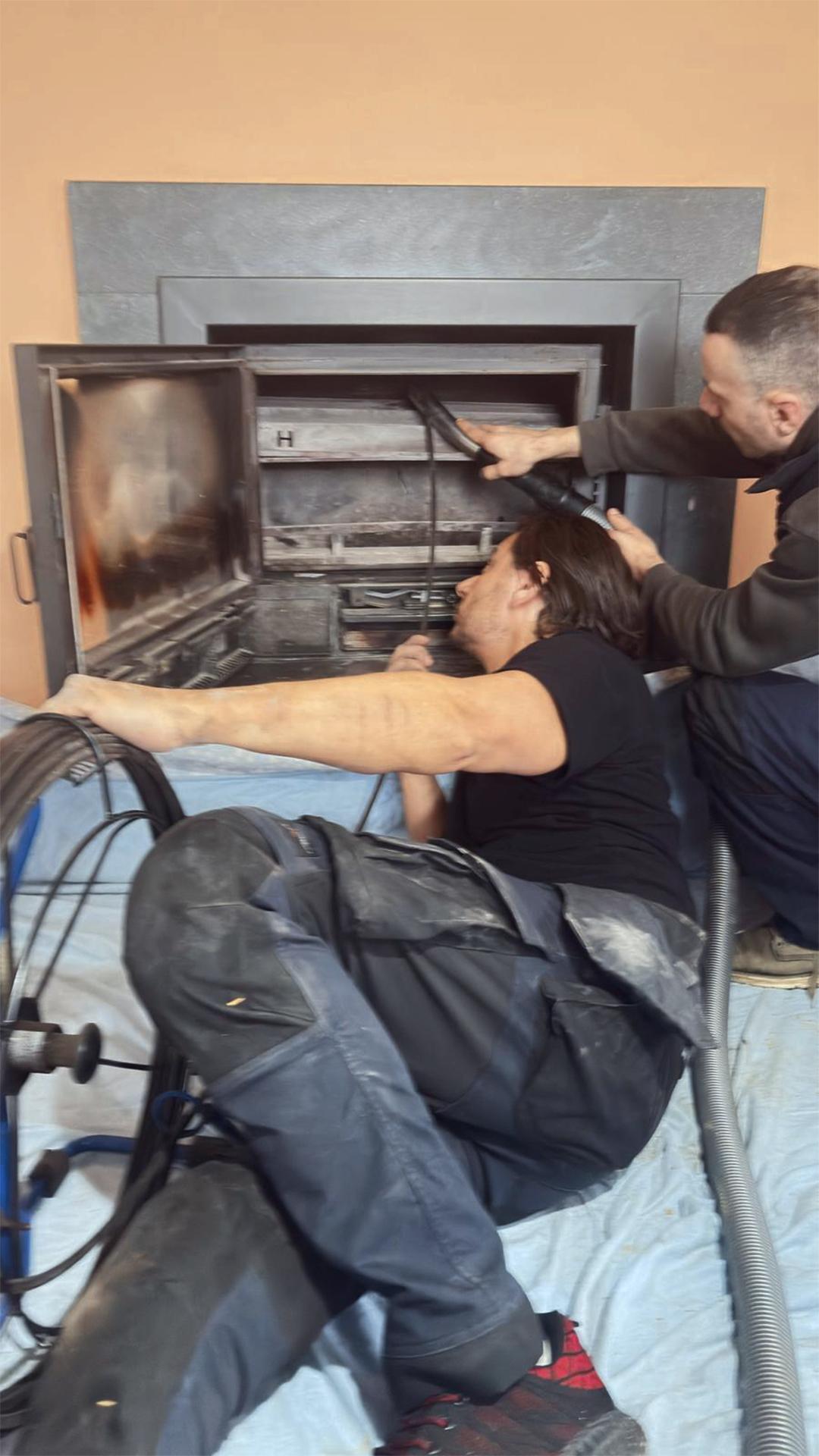 Schoorsteenveger in Rotterdam